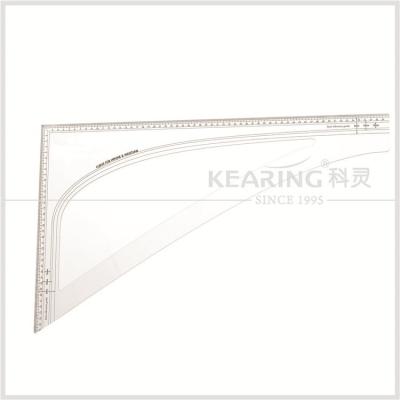 China Kearing Fashion Design Plastic Ruler - 60cm and 36cm Sewing Ruler Set Square #PM03A for sale