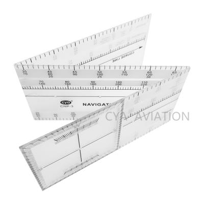 China Flight Training Student Navigation Ruler CNP-3 Plastic Pocket Foldable Pilot Plotter for sale