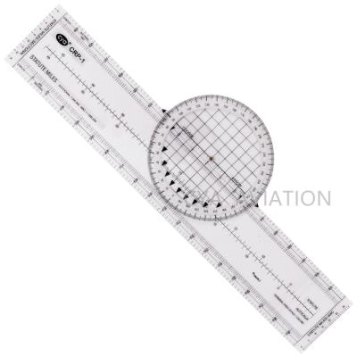 China Plastic Plotter Flight Training Nautcial Miles Azimuth Ultimate Rotating Navigation Pilot Training CRP-1 for sale