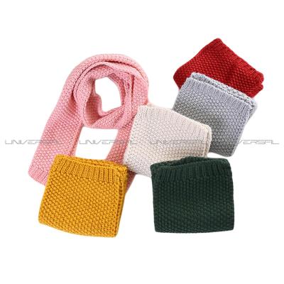 China Eco-friendly 100% candy color acrylic yarn knitted scarf single layer with jacqard pattern fashion style for sale