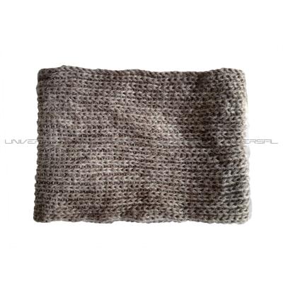 China Soft smooth feeling mohair knitted warm neck scarf connect with faux fur material, top fashion and popular scarf for sale