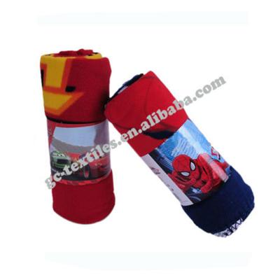 China Custom Whip-stitched Spiderman Edge Waterproof Enough And Anti-pilling Car Printed Throw Fleece Fleece Blanket for sale