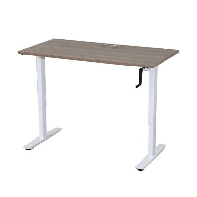 China Hot Sale Adjustable Manual Adjustment Height Sitting Standing Desk (Height) Frame for sale