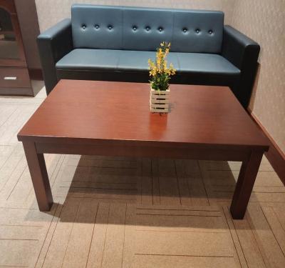 China Modern Design Simple Extendable Tea Table Rectangle Wooden Coffee Table For Office Funiture for sale