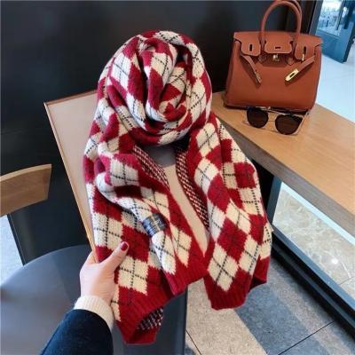 China Faux fur scarf ladies autumn new net red knitted warm thick scarf men's couples new students winter for sale