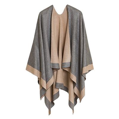 China New Faux Fur Classical Foreign Trade Autumn And Winter Scarf Cashmere Coat All-match Geometric One-Piece for sale