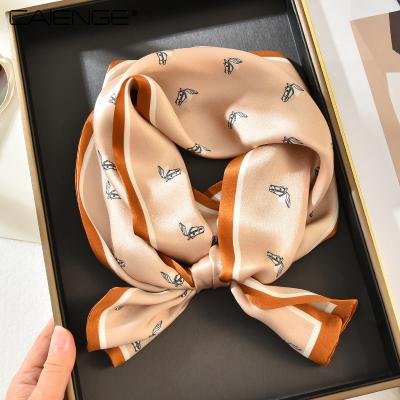 China The long strip of decorative silk women's scarf Korean pony silk scarf spring and autumn fashion version all-match long for sale