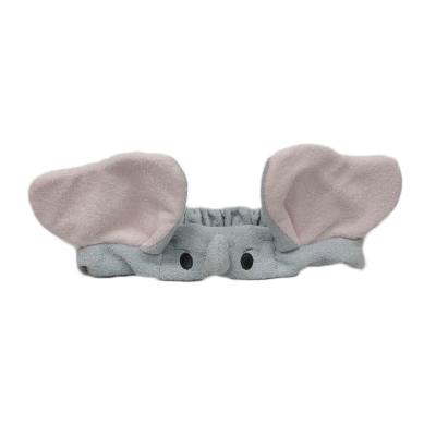 China Cute Flying Elephant Ear Wash Face Plush Hair Band Soft Toy Accessories for sale