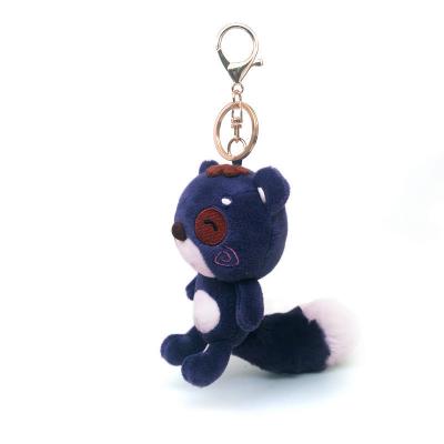 China 10cm Mini Black Plush Teddy Bear Keychain Bag Pendant OEM for sale