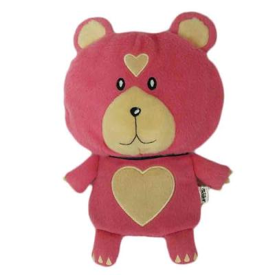 China Red Little Bear Stuffed Animal Gift Card Holder Plush Card Holder Soft Toy Accessories for sale