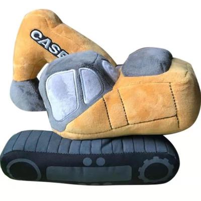 China Excavator Hook Machine Children'S Plush Toy Car Boys Sleep Pillow for sale