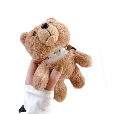 China Teddy Bear Doll Apple Wireless Headset Protective Case Plush for sale