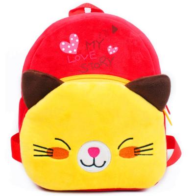 China 3 Jahre alter Cat Child Stuffed Animal Backpack-Kindergarten-kundenspezifische Plüsch-Taschen- zu verkaufen