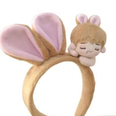 China Three Dimensional Plush Cute Face Wash Headband for sale