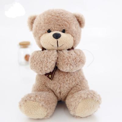 China dos brinquedos animais do luxuoso de 30cm Teddy Bear With Ribbon Bow presente feminino bonito do coração à venda