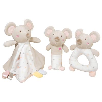 China Rattle Design Electric Embroidery Stuffed Baby Comfort Toy for sale