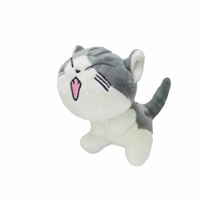 China enchimento do algodão de 15cm Cat Plush Keychain With Polypropylene à venda