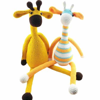 China Handmade Crochet Doll Knitting Baby Giraffe Customized Wholesale for sale