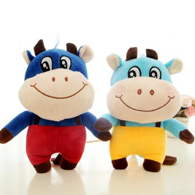 China EN71 30cm Skin Friendly Company Zodiac Cow Plush Doll for sale