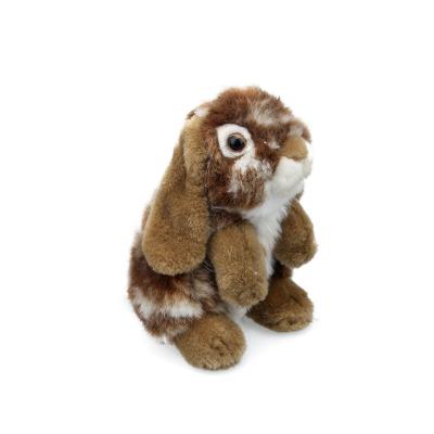 China 8 Inch Simulation Soft Rabbit Toy Stuffed Grey Khaki Plush Easter Gift for sale