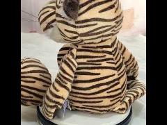 EN71 25cm Simulation Tiger Stuffed Doll With Polypropylene Cotton Filling