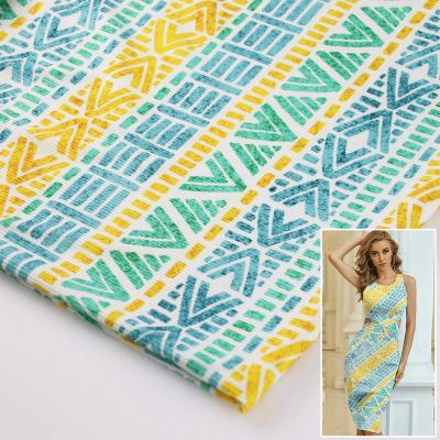 China Breathable Delicious Cotton 2x2 Rib Ribbed Fabric Digital Printing 97% Polyester 3% Spandex Knit Fabric for sale