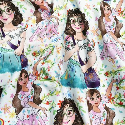 China Encanto Printing Anti-Static Double Brushed Jersey Printed Polyester Knit Swimwear Fabric for sale