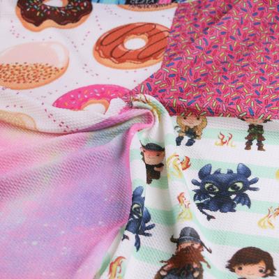 China Anti-Static Bullet Fabric Digital Print Knit Fabric NO MOQ Bullet Custom Design Digital Printing Do Bows Bullet Cloth for sale