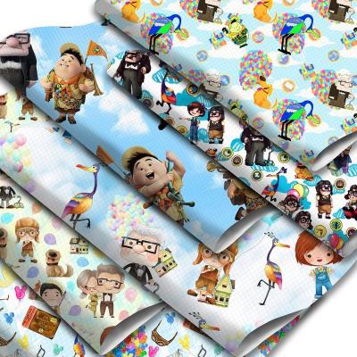 China Custom Printed Faux Leather Vinyl Designer Print Cartoon Abrasion-Resistant Upholstery Fabric for sale