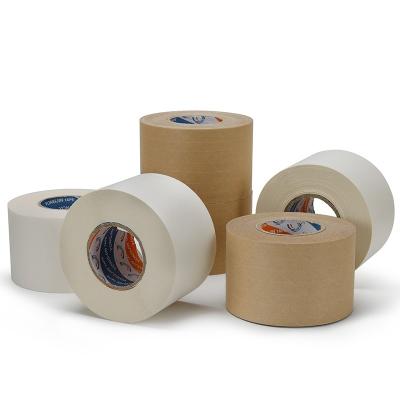 China Waterproof Water Activated Eco Tapes Non Adhesive Printing Sealing Kraft Paper Tape for sale