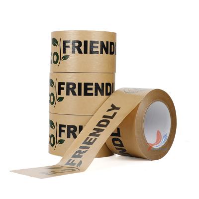 China Waterproof Manufacturers Custom Sealing Self Adhesive Kraft Package Water Activated Tape Mark Paper for sale