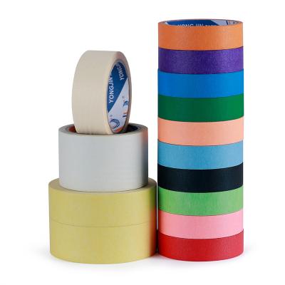 China Decorative Multicolor Colored Crepe Tape General Purpose Waterproof for sale