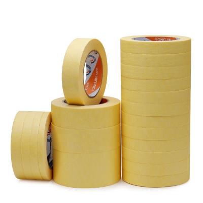 China Die Cut Customized Heat Resistant Crepe Paper Tape 1250 Tape Easy To Tear By Hand for sale