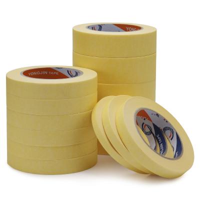 China Waterproof No Resuide Tape Cheap Crepe Paper Masking Tape Custom Painters Automotive Colored Tape for sale