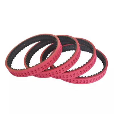 China Farm Customized T10/L red rubber coating timing belts for vacuum film packaging machine for sale