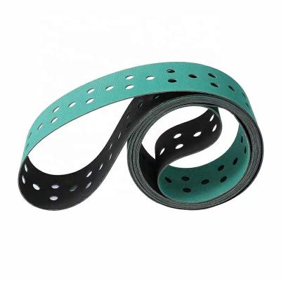 China Machinery Repair Shops Yellow Green Sheet Base Double Green Sheet Base Conveyor Belt Industrial Conveyor Belt With Hole for sale