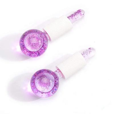 China 2022 New Style Beauty Roller Ball Portable Ice Facial Globes With Glitter For Face for sale