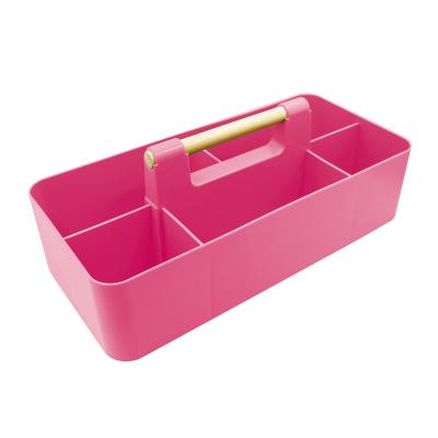 China Pink Multifanctional Cosmetic Makeup Organizer for Lipstick, Eyeliner Brushes, Lip Pencil Display for sale