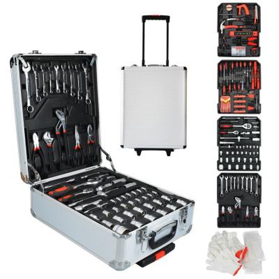 China All Tools In One Box 499 Pcs Pressureal Mechanic Tool Carry Kit Set In Aluminum Trolley Tool Box for sale