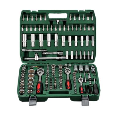 China Car Repair Tools 172 Pcs Mechanics Tool Wrench Socket Set Chrome Vanadium Tool Kit for sale