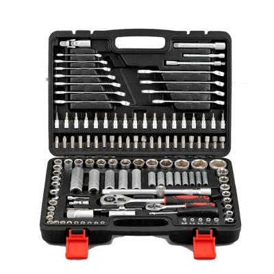 China Car Repairing 130PCS Full Socket Wrench Tool Box Car Mechanics Repair Tool Kit for sale