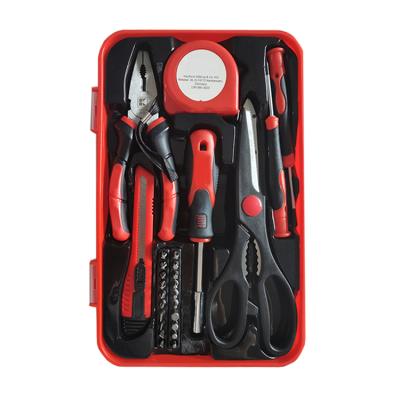 China Household Repairing Tool Kit 26 Pcs Full Chrome Vanadium Home Repair Tool Kit With Kitchen Scissors for sale