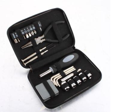 China Household Tool Kit Mini Screwdriver Bit Pliers 24pcs Metal Tin Case Computer Repairing Precision Tool Kit for sale