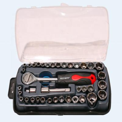 China Household Tool Kit Factory Profession 40PCS Socket Wrench Kit Bicycle Repair Ratchet Handle Tool Kit for sale