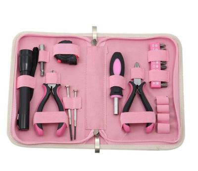 China Wholesale Custom Pink Household Tool Kit China Factory 36pcs Tools Bag DIY Tool Kit for sale