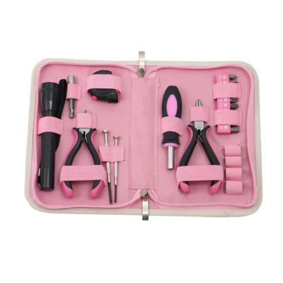 China Household Tool Kit Promotion Products 23pcs Ladies Tool Kit Pink Tool Kit in Tool Bag for sale