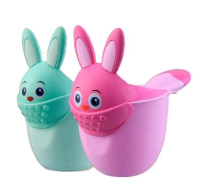 China Cartoon Baby Bath Toys Hair Rinse Pitcher Shampoo Rinser Cup Rabbit-Shape Bath Cup for Toddlers for sale