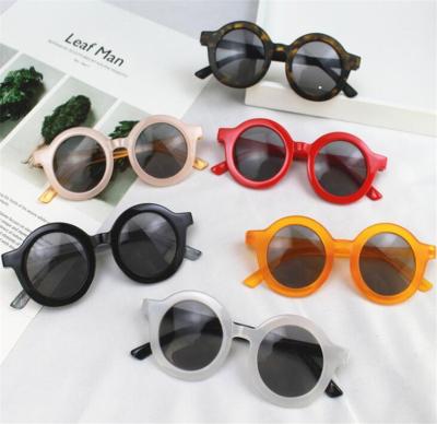 China 2020 Fashion Sunglasses Retro Vintage Kid Cute Sun Glasses Round Sun Glasses For Kids for sale