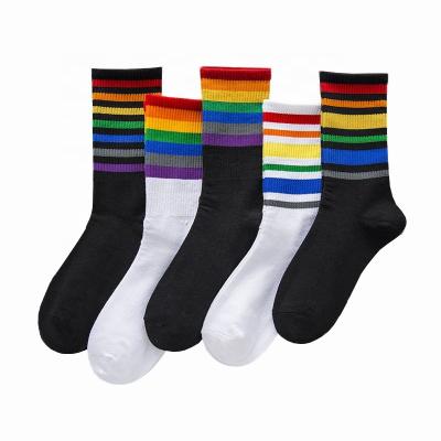 China Sporty Tube Socks Trendy Limited Sporty Cartoon Women's Stain Goods Women's Midi Socks Anti Bacterial for sale