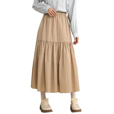 China Japanese Style Anti-static Nyron Skirt ODM OEM Long Tiered Skirt Women's Skirts for sale